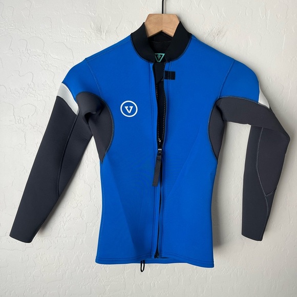 VISSLA 7 SEAS RADITUDE wetsuit long sleeve Jacket youth 10 blue black - Picture 3 of 8